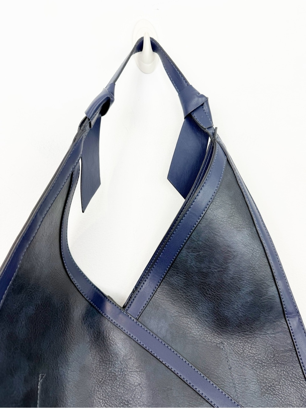 Mali + Lili x Anthropologie Angular Tote Navy Blue - Picture 4 of 8